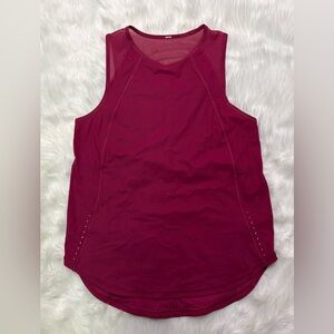 Lululemon Athletica sculpt tank in pink pomegranate size 8